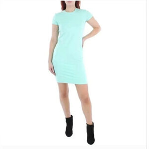 ATM‎ Anthony Thomas Melillo $175 Aqua Jersey T-Shirt Dress Pima Cotton Stretch M